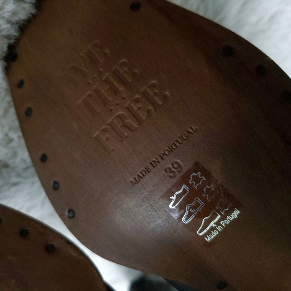 Free People Montage Distressed Leather Tall Cowboy Western Boots - Picture 12 of 15